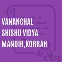 Vananchal Shishu Vidya Mandir,Korrah Middle School Logo