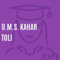 U.M.S. Kahar Toli Middle School Logo