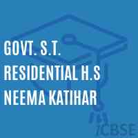 Govt. S.T. Residential H.S Neema Katihar Senior Secondary School Logo
