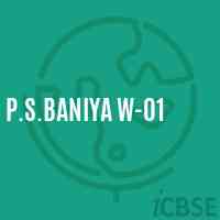 P.S.Baniya W-01 Primary School Logo