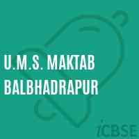 U.M.S. Maktab Balbhadrapur Middle School Logo