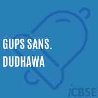 Gups Sans. Dudhawa Middle School Logo