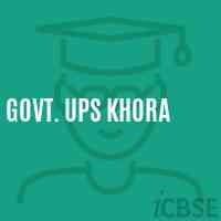 Govt. Ups Khora Middle School Logo