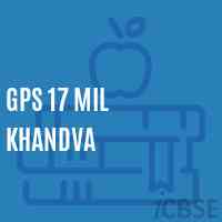 Gps 17 Mil Khandva Primary School Logo