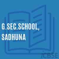 G.Sec.School, Sadhuna Logo