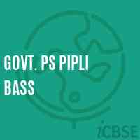 Govt. Ps Pipli Bass Primary School Logo