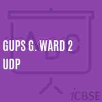 Gups G. Ward 2 Udp Middle School Logo