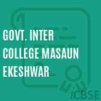 Govt. Inter College Masaun Ekeshwar High School Logo