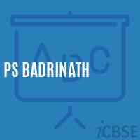 Ps Badrinath Primary School Logo