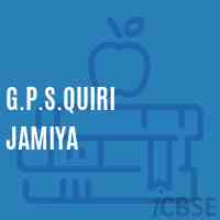 G.P.S.Quiri Jamiya Primary School Logo