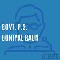 Govt. P.S. Guniyal Gaon Primary School Logo
