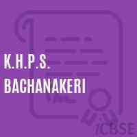 K.H.P.S. Bachanakeri Middle School Logo