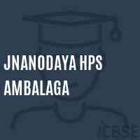 Jnanodaya Hps Ambalaga Middle School Logo