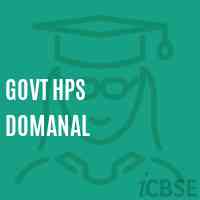 Govt Hps Domanal Middle School Logo