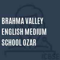 Brahma Valley English Medium School Ozar Logo