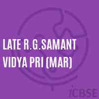 Late R.G.Samant Vidya Pri (Mar) Middle School Logo