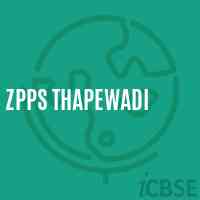 Zpps Thapewadi Primary School Logo