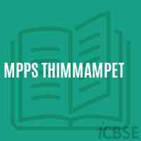 Mpps Thimmampet Primary School Logo