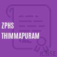 Zphs Thimmapuram Secondary School Logo