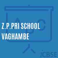 Z.P.Pri School Vaghambe Logo
