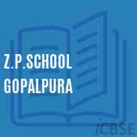 Z.P.School Gopalpura Logo