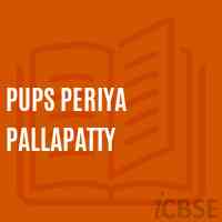 Pups Periya Pallapatty Primary School Logo
