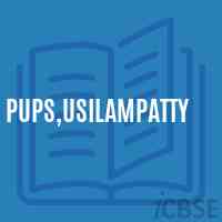 Pups,Usilampatty Primary School Logo
