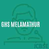 Ghs Melamathur Secondary School Logo