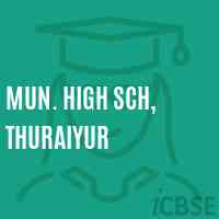 Mun. High Sch, Thuraiyur Secondary School Logo