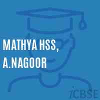 Mathya Hss, A.Nagoor High School Logo