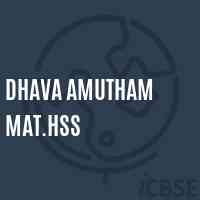 Dhava Amutham Mat.Hss Senior Secondary School Logo