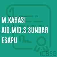 M.Karasi Aid.Mid.S.Sundaresapu Middle School Logo