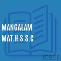 Mangalam Mat.H.S.S.C Senior Secondary School Logo