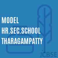 Model Hr.Sec.School Tharagampatty Logo