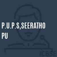 P.U.P.S,Seerathopu Primary School Logo