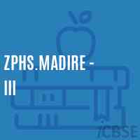 Zphs.Madire - Iii Secondary School Logo