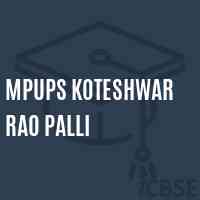 Mpups Koteshwar Rao Palli Middle School Logo