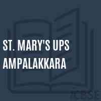 St. Mary'S Ups Ampalakkara Upper Primary School Logo