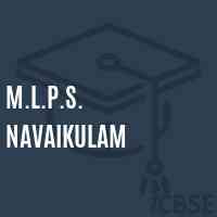 M.L.P.S. Navaikulam Primary School Logo