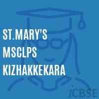 St.Mary'S Msclps Kizhakkekara Primary School Logo