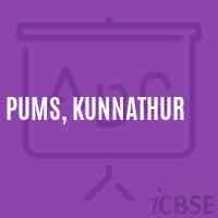 Pums, Kunnathur Middle School Logo