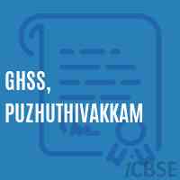 GHSS, Puzhuthivakkam High School Logo