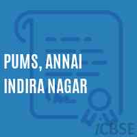 PUMS, Annai Indira Nagar Middle School Logo