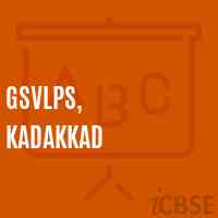 Gsvlps, Kadakkad Primary School Logo