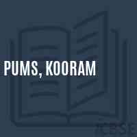 PUMS, Kooram Middle School Logo