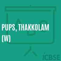 Pups, Thakkolam (W) Primary School Logo