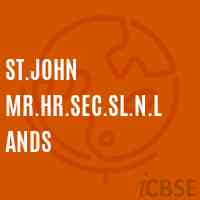 St.John Mr.Hr.Sec.Sl.N.Lands Senior Secondary School Logo