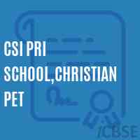 Csi Pri School,Christianpet Logo