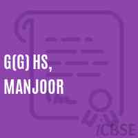 G(G) Hs, Manjoor Secondary School Logo