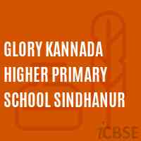 Glory Kannada Higher Primary School Sindhanur Logo